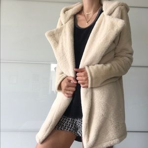Brandy Melville Fuzzy Coat